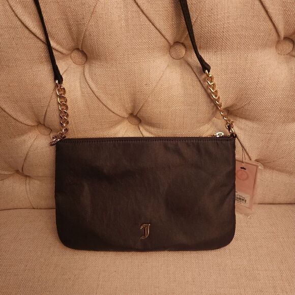 NWT Juicy Couture Totally Black Sequins Crossbody Bag Purse - Picture 2 of 3